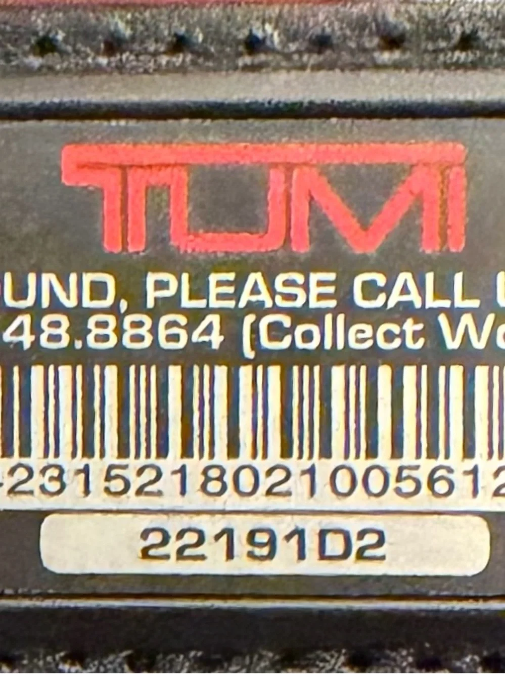 Tumi Mens Black Ballistic Nylon Alpha Hanging Toiletry Kit EUC Never Used